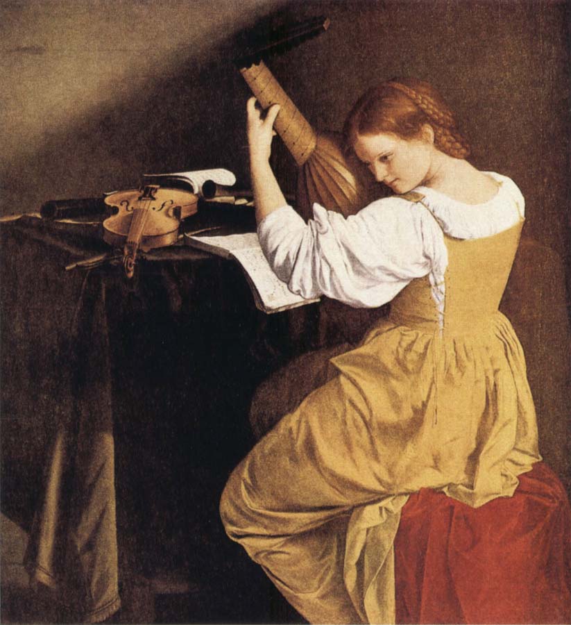 Orazio Gentileschi The Lute Player